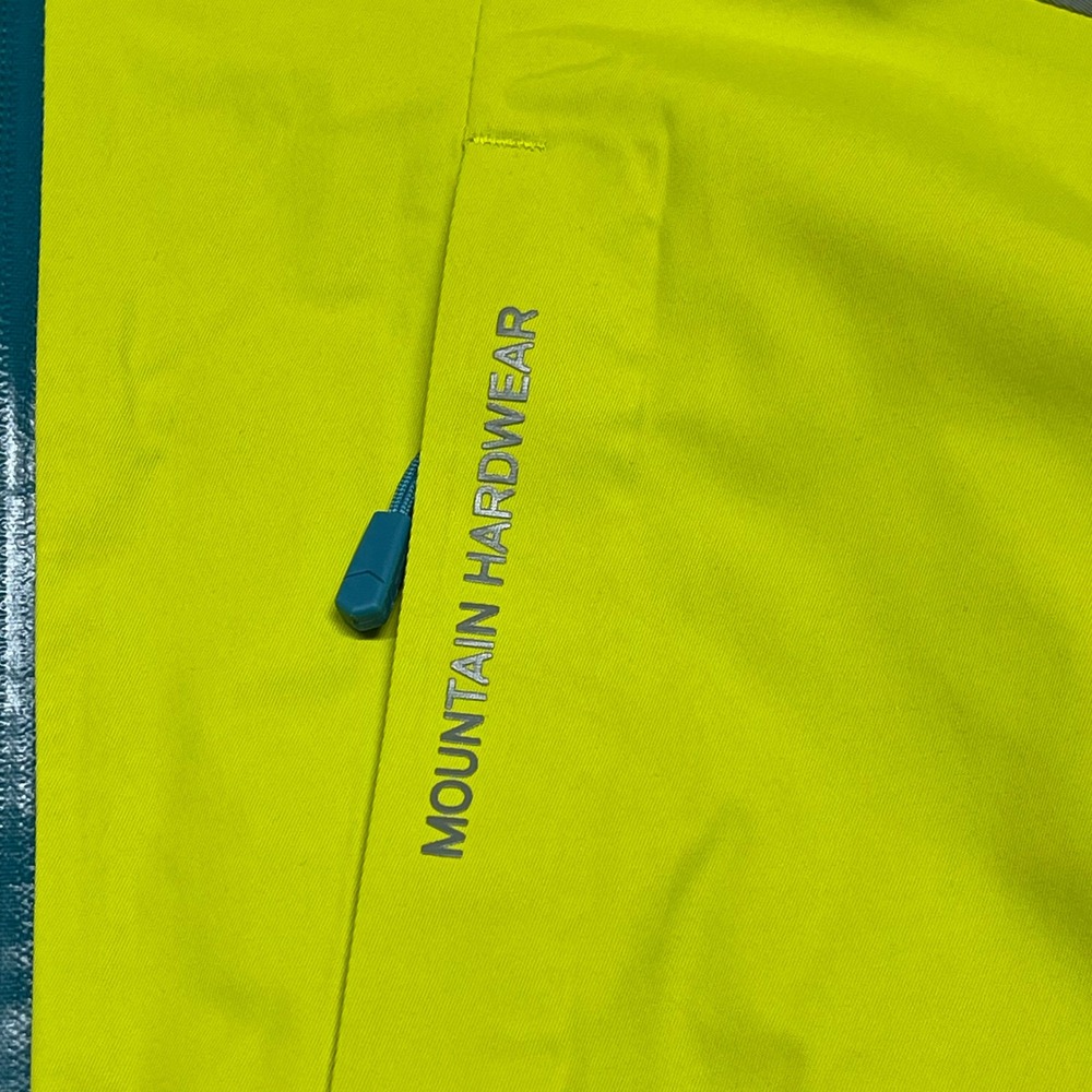 Mountain Hardwear Jacket Womens Medium Neon Yellow Polara Insulated RECCO Ski - Picture 8 of 16